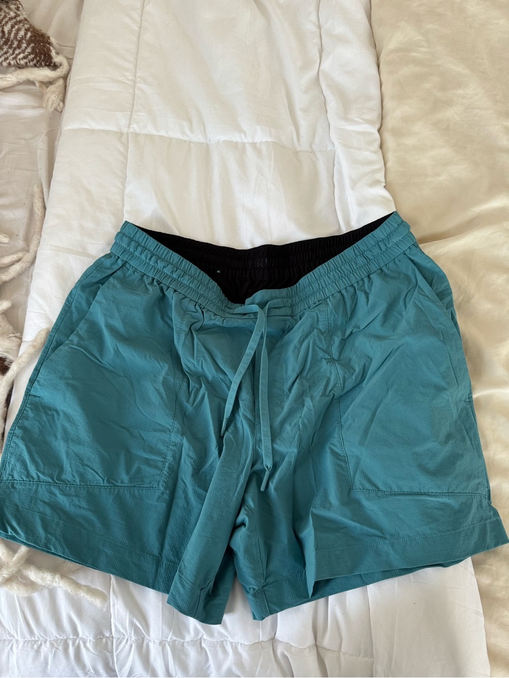 Lululemon Men's Drawstring Swim/Active Shorts in Teal
